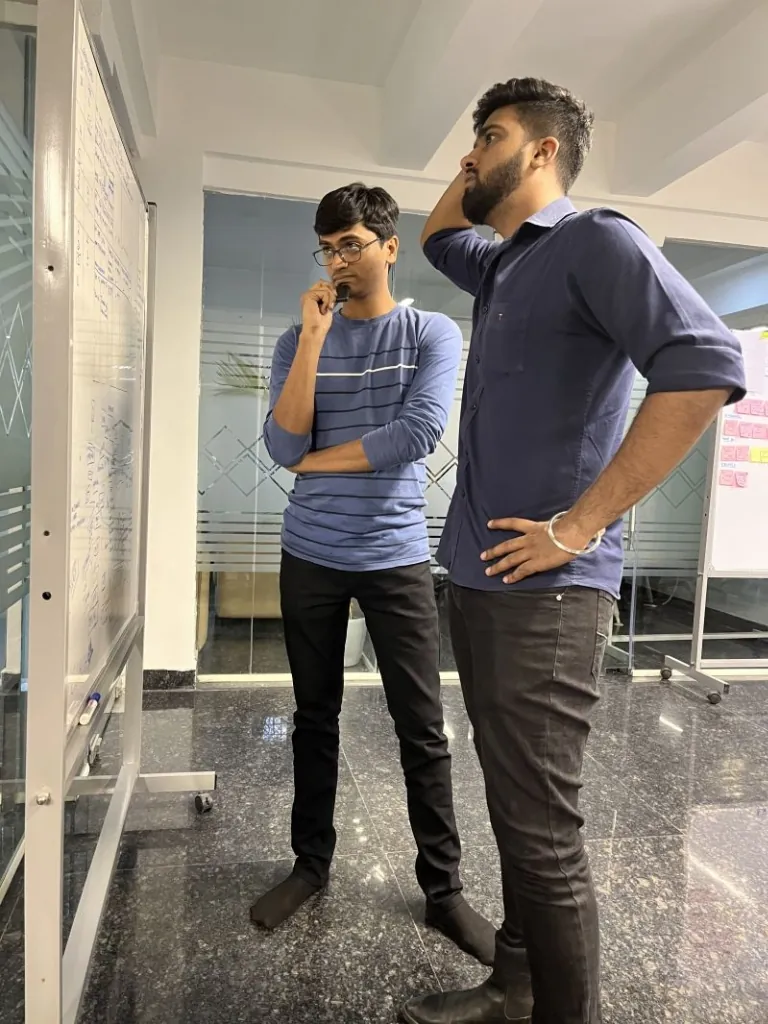 Team Working on Whiteboard