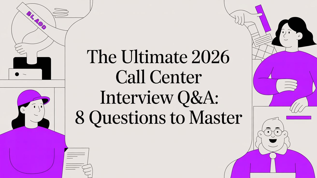The Ultimate 2026 Call Center Interview Q&A: 8 Questions to Master