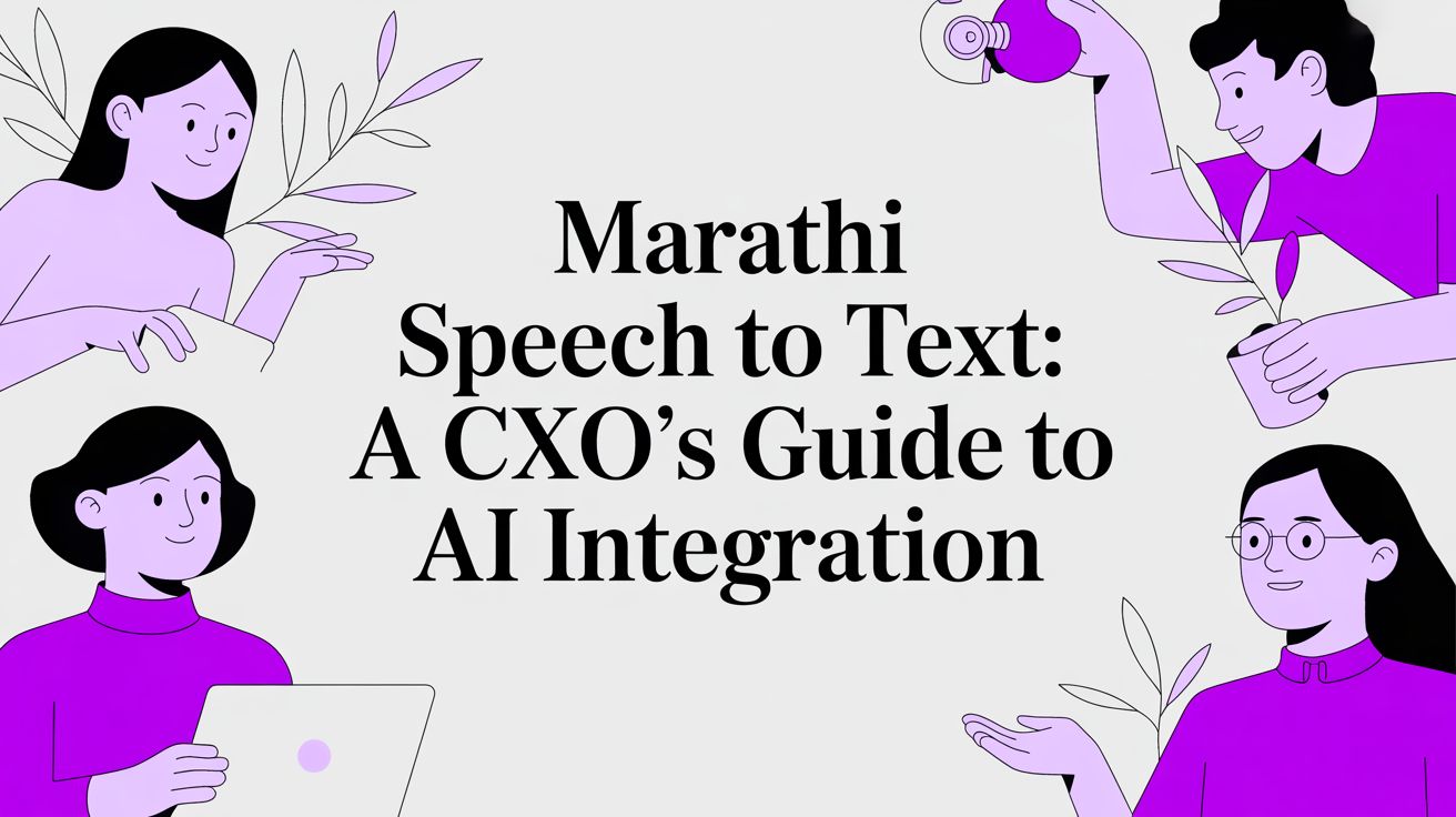 Marathi Speech to Text: A CXO’s Guide to AI Integration