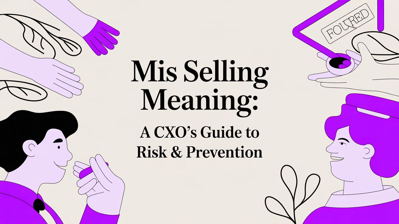 Mis selling meaning: A CXO’s Guide to Risk & Prevention