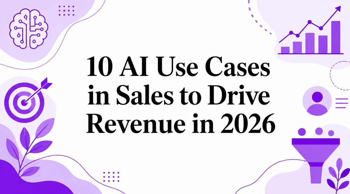 10 AI Use Cases in Sales to Drive Revenue in 2026