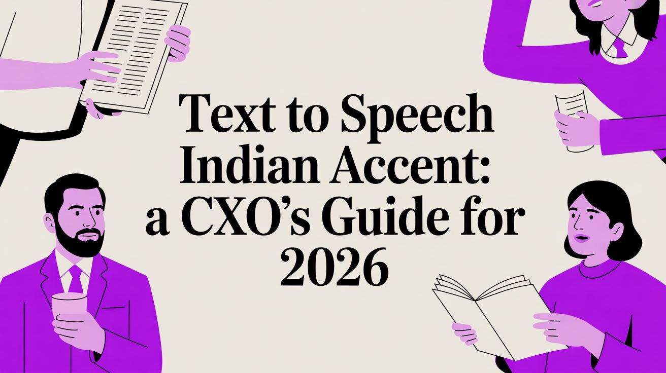 Text to Speech Indian Accent: A CXO’s Guide for 2026