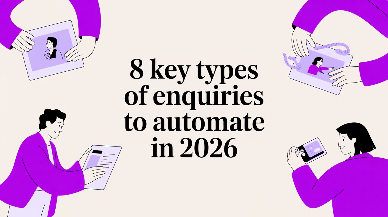 8 Key Types of Enquiries to Automate in 2026
