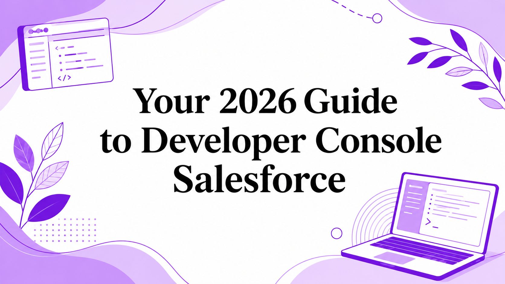 Your 2026 Guide to Developer Console Salesforce