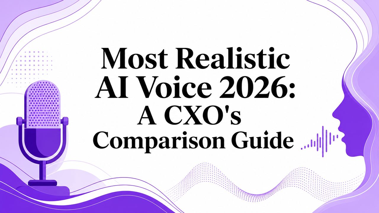 Most Realistic AI Voice 2026: A CXO’s Comparison Guide