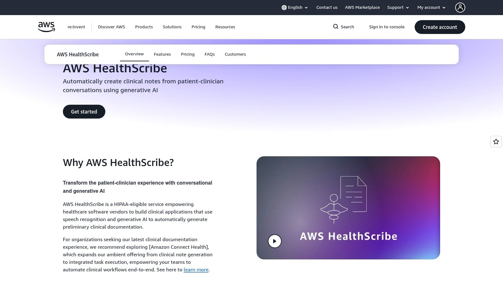 AWS HealthScribe