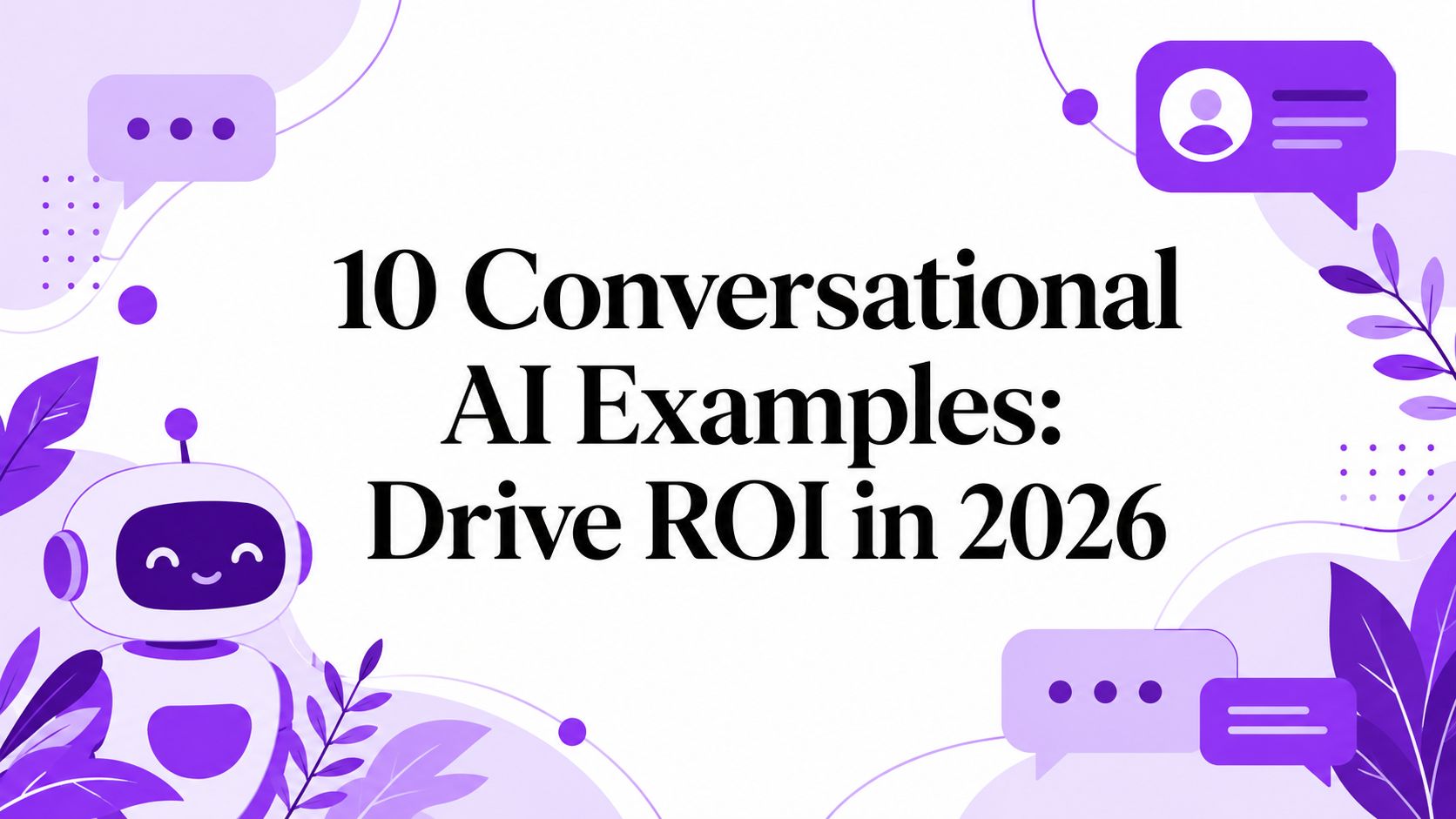 10 Conversational AI Examples: Drive ROI in 2026