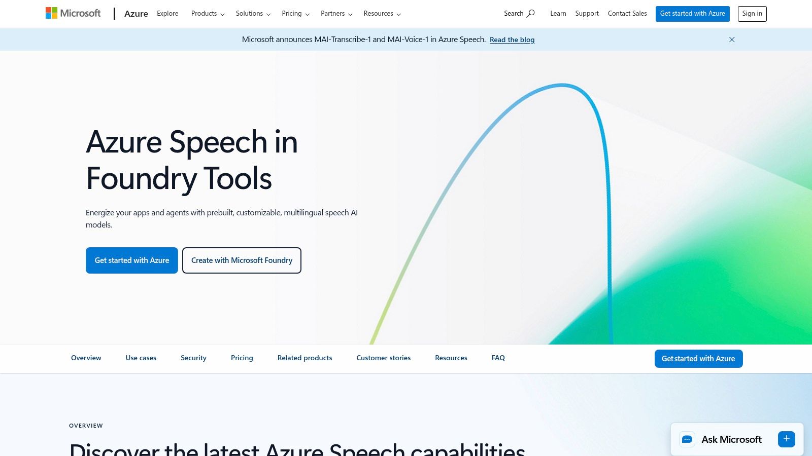 Microsoft Azure Speech (Neural / Custom Neural Voice)
