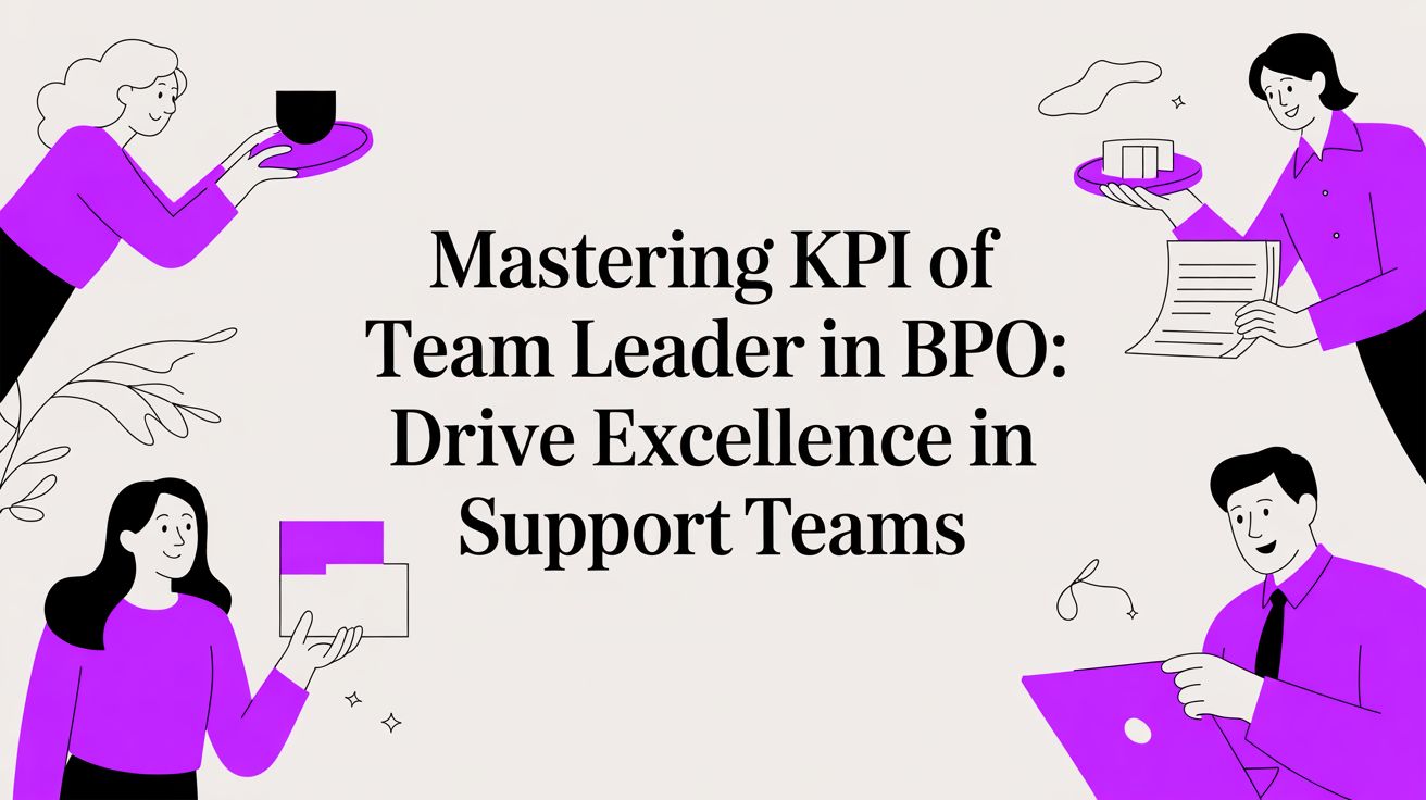 KPI of Team Leader in BPO: Drive Executive-Level Excellence in Your Support Teams